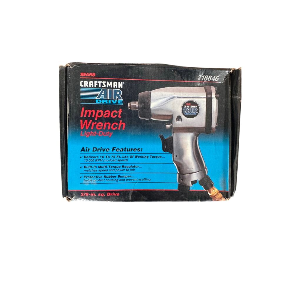 NIB Vtg Craftsman Air Drive Impact Wrench Light-Duty 918846